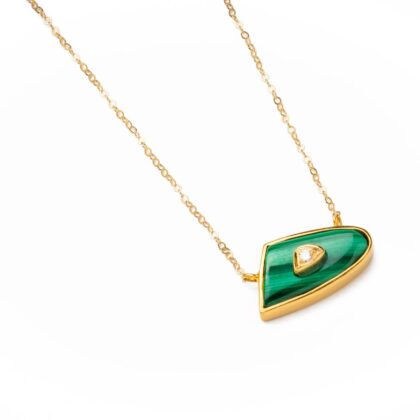 Malachite Diamond Necklace