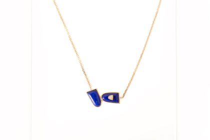 Lapis Lazuli Diamond Necklace
